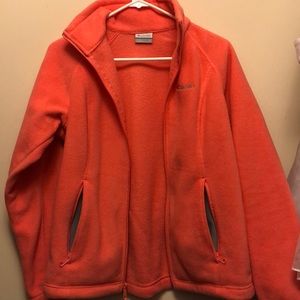 Columbia Fleece Jacket (Coral not orange)
